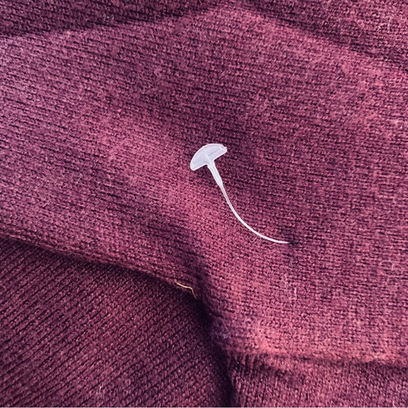 BB Dakota Womens Sweater Dress Red Burgundy Slit Crew Neck Long Sleeve Small - Picture 5 of 10